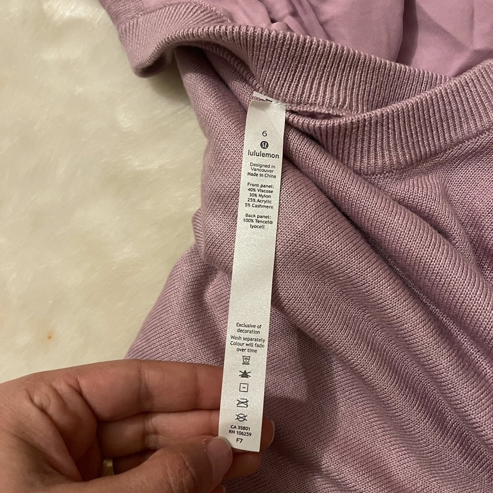 Lululemon still at ease open back sweater - Picture 6 of 6